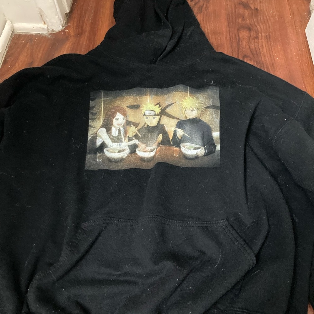 Naruto, anime hoodie, design, Japanese writing